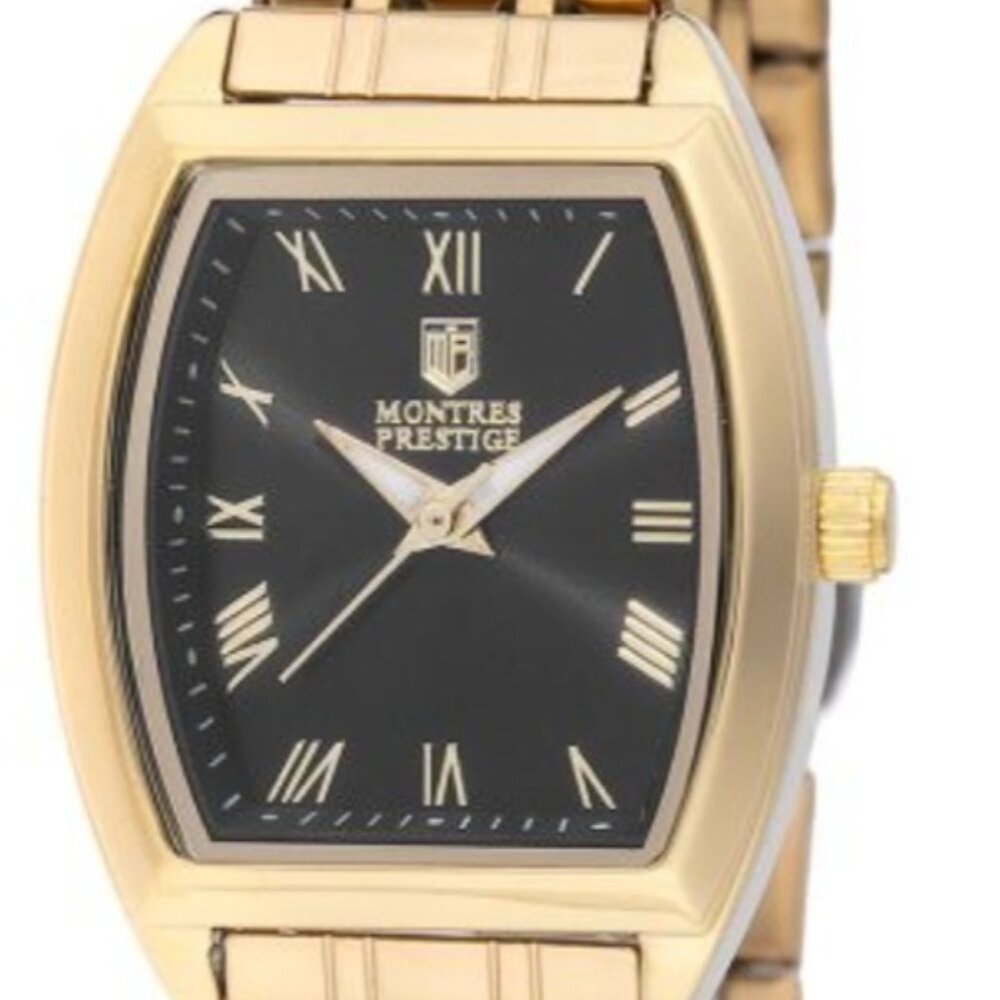 INVICTA x Montres Prestige Black & Gold Slim Dial Watch - 27mm